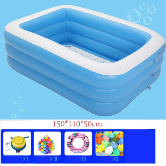 Children's Inflatable Swimming Pool Household Thickened Scratch-resistant Foldable Large Baby Bathtub Inflatable Bathtub