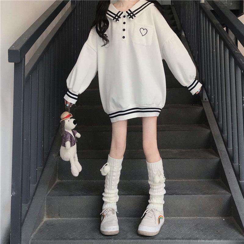 Winter Sweatshirt Women Fashion Oversized Loose Pullover Long Hoodies Lantern Sleeve Women Hoodies Sweatshirt Plus Size Casual Top Clothes