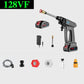 128VF High Pressure Car Wash Gun Lithium Battery Garden Spraying Machine Wireless Car Washer Electric Cleaning Tool