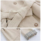 Hepburn Style Woolen Coat Women's Mid-length Korean Coat with Cotton Thickened Autumn and Winter Woolen Coat