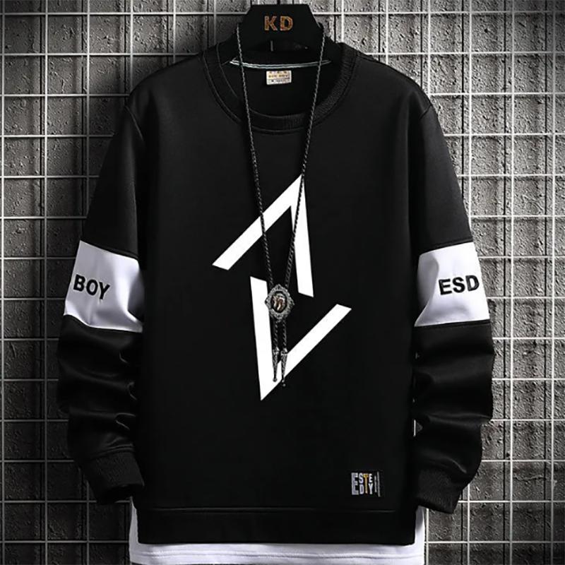 Autumn Men's Sweater Round Neck Fashion Casual Young Long-sleeved Sweatshirts Hoodies For Men Outer Clothes