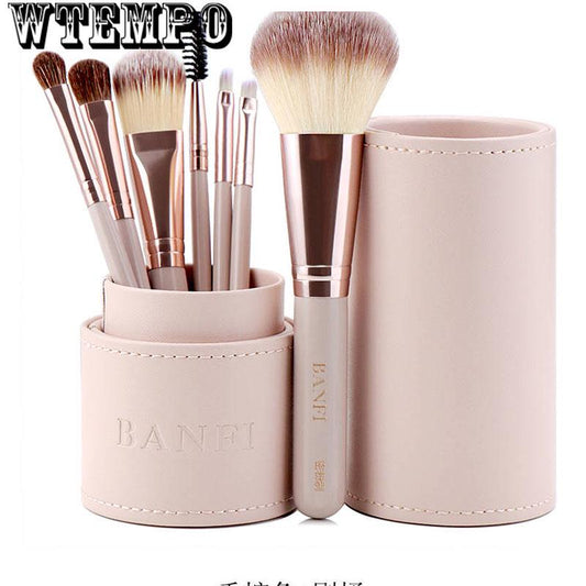 7Pcs/Set Handle Paint Brush Foundation Eyeliner Eye Shadow Brush Bridal Wedding Beauty Makeup Tools