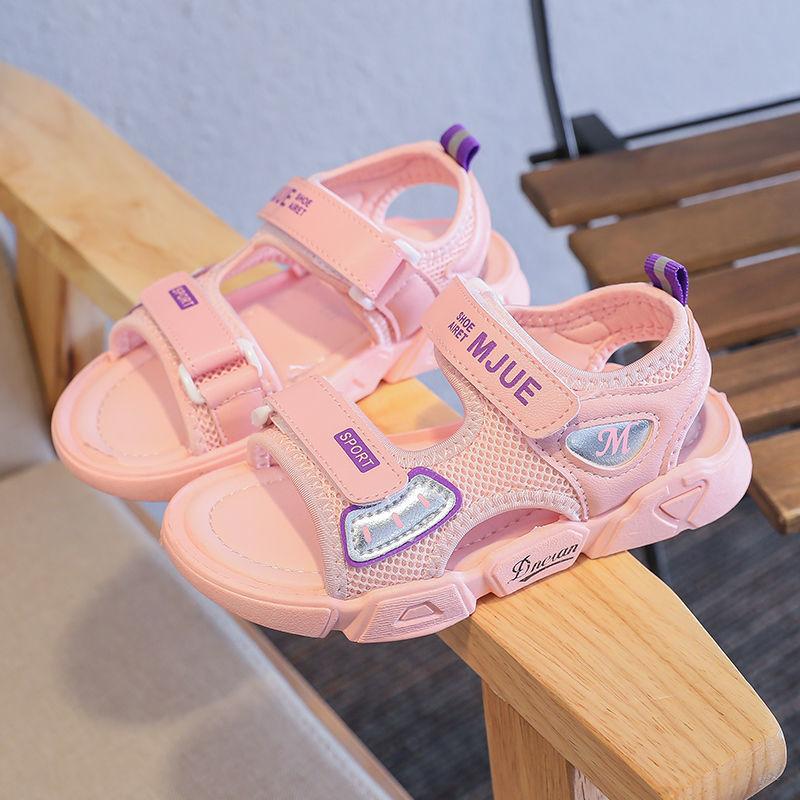 Boys  Girls Sandals Summer Korean Kids Non-slip Soft-soled Breathable Beach Shoes Large Children's Shoes