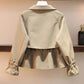 Suit Short Jacket Windbreaker Women's Jacket Plus Size Women's Fat Slim Vest Skirt Two-piece Suit Spring and Autumn