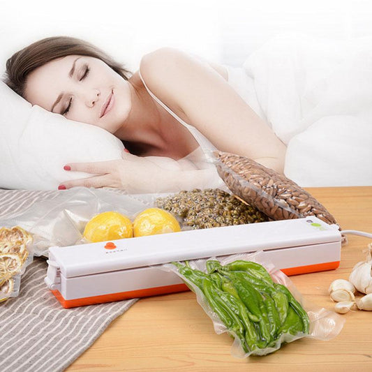 Electric Vacuum Sealer Machine Automatic Food Vacuum With 10pcs Food Saver Bags Household Packaging Machine