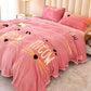 1.5/1.8/2m Bed Flannel Bed Sheet Single Double Coral Pile Blanket Double Sided Plush Bed Sheet Twin Queen King Size
