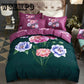Brand Duvet Cover Fashion 3D Bedding Sets 3pcs Lotus Couple Comforter Cover+pillowcase