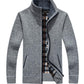 Autumn and Winter Sweater Men's Cardigan Velvet Thick Casual Jacket Loose Warm Fashion Men's Clothing