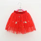 Children's Skirts Girl Baby Short Veil Lace Cute and Sweet Printed Embroidery Elastic Waist Princess Tutu A-line Skirt