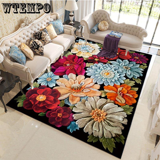 3D Carpets for Living Room Chinese Style Floor Rugs for Bedroom Study Mat Soft Carpet Kids Room Home