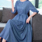 Over The Knee Women Dress Pink Casual Tight Waist Bodycon Dress Short Sleeve Comfortable Summer Dress