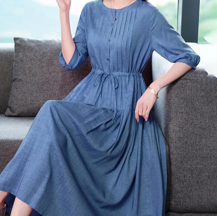 Over The Knee Women Dress Pink Casual Tight Waist Bodycon Dress Short Sleeve Comfortable Summer Dress