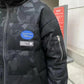 Men's Winter Down Jacket Plus Size PU Leather Camouflage Jacket Streetwear Coat Stand Collar Solid Color Casual Jackets Warm Thick Black Clothing