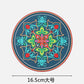 1/2/4pcs Mandala Pattern Creative Silicone Coaster Household Anti-scalding Mat Coffee Drink Coaster
