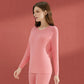 Women Winter Autumn Thermal Underwear Plus Velvet O-neck Tops Pants Female Tight Suit Thicken Windproof Soft Lining Long Sleeve High Elasticity Slim