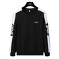 Men's Spring and Autumn Cotton Shirt Pullover Round Neck Long-sleeved Loose Casual Printing Sportswear Male Loose Red Black Tracksuit Sport Costume