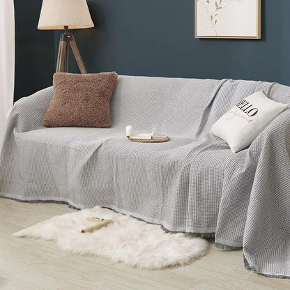 Nordic Style Simple Universal Sofa Towel Sofa Blanket Cover Towel Cotton Gauze Cover Cloth All-inclusive Full-cover Sofa Cover