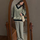 Autumn Winter  Women Fashion Sweater Casual Knitting Sweater Jacquard V-neck Pullovers Loose Casual Long Sleeve Sweater
