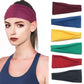 2pc Sports Sweat-absorbing Headband Yoga Fitness Sweat-absorbing Headband for Men and Women Super Elastic Wide-brimmed Sports Hairband