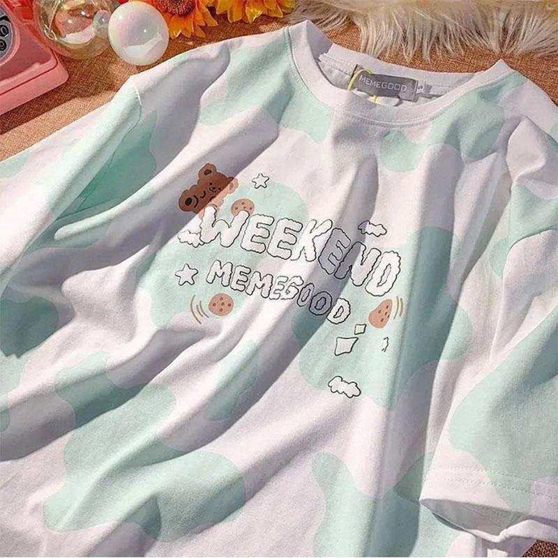 Street Style Loose Short-sleeved T-shirt Female Student Tide Brand Harajuku Style Couple Half-sleeve Top