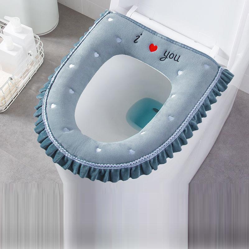 Toilet Seat Household Toilet Cover Zipper Toilet Seat Four Seasons Universal Waterproof Washable Toilet Seat