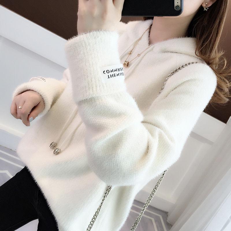 Pofulove (guaranteed against hair loss) autumn and winter pullover sweater women sweater women hooded sweater women
