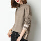 Half-Turtleneck Knitted Sweaters Women Long Sleeve Soft Sweater Pullovers Solid Bottoming-shirt