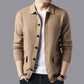 Fall Men's Sweaters Lapel Knit Cardigan Youth Korean Outerwear Knit Sweaters Trend