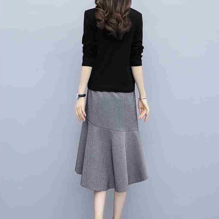 Women Summer Elegant Dress Irregular Casual Skirt Suit V-Neck Vintage Two-piece Set Slim Holiday Skirt Set