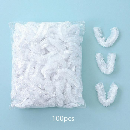 100pcs Disposable Food Cover Plastic Wrap Elastic Food Lids Storage Kitchen Fresh Keeping Saver Bag For Fruit Bowls Cups Caps