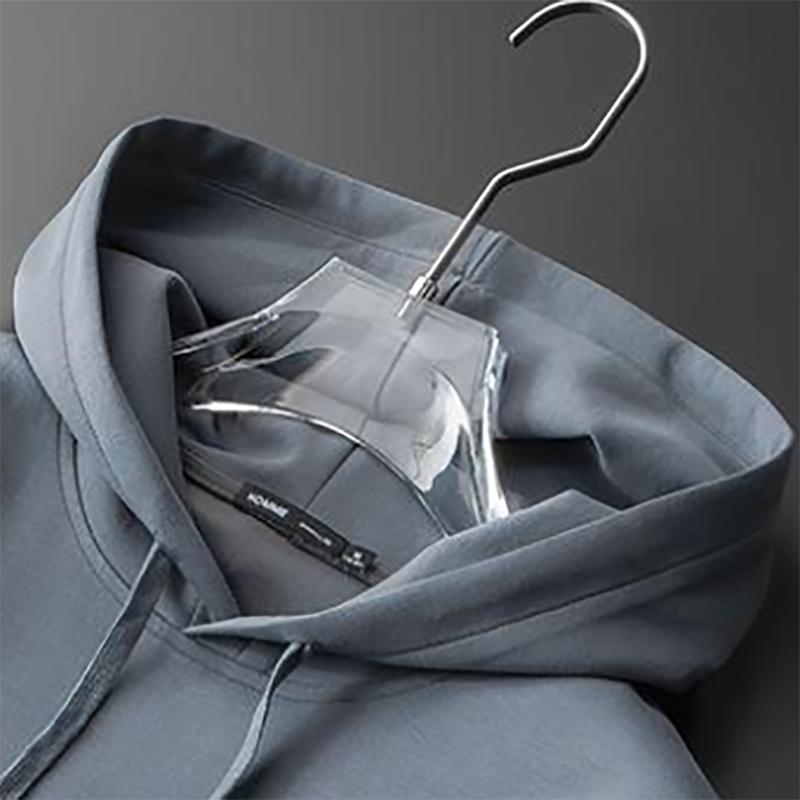 Long-sleeved Sweater Men's Hooded Loose Thin Sweateshirts Pure White Casual All-match Hoodie Autumn