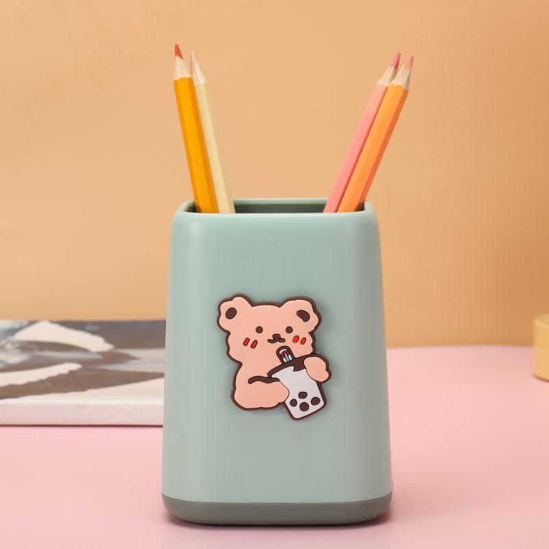 Simple Ins Pen Holder Cartoon Cute Creative Personality Student Storage Box Office Desktop Stationery Storage Box