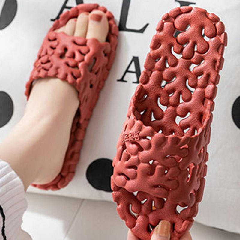 Summer Men's and Women's Slippers Flat Bottom Non-slip Couple Wear Slippers