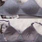High School Students Pure Cotton Women's Underwear Student Girl Bra Developmental Thin No Steel Ring Shaped Gather Bra
