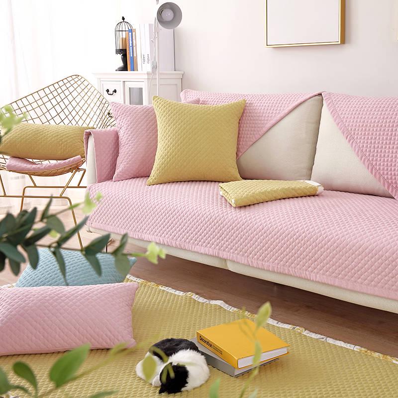 Modern Simplicity Sofa Towel Fresh Floral Fabric Cotton Sofa Cushions Couch Covers Non-slip