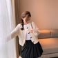 Autumn and Winter Retro Top Fashion Cardigan Casual Sweater Short Knit Young Women's Jacket