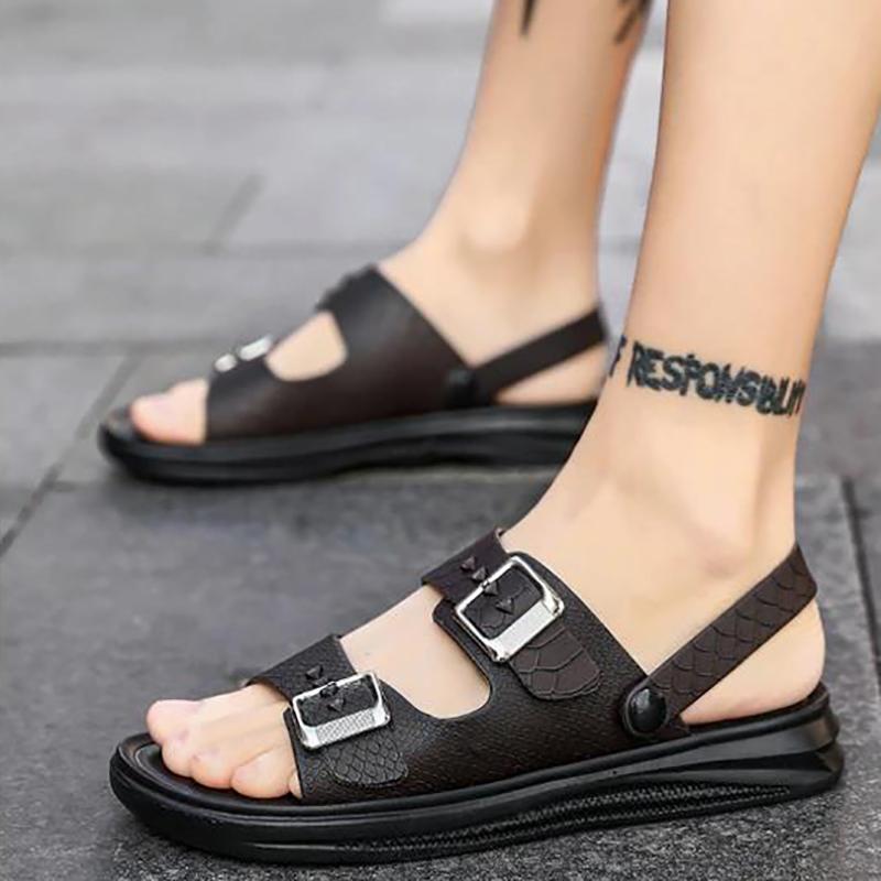 Sandals Men's Slippers Men's Summer Sandals and Slippers Korean Beach Shoes Outdoor Shoes