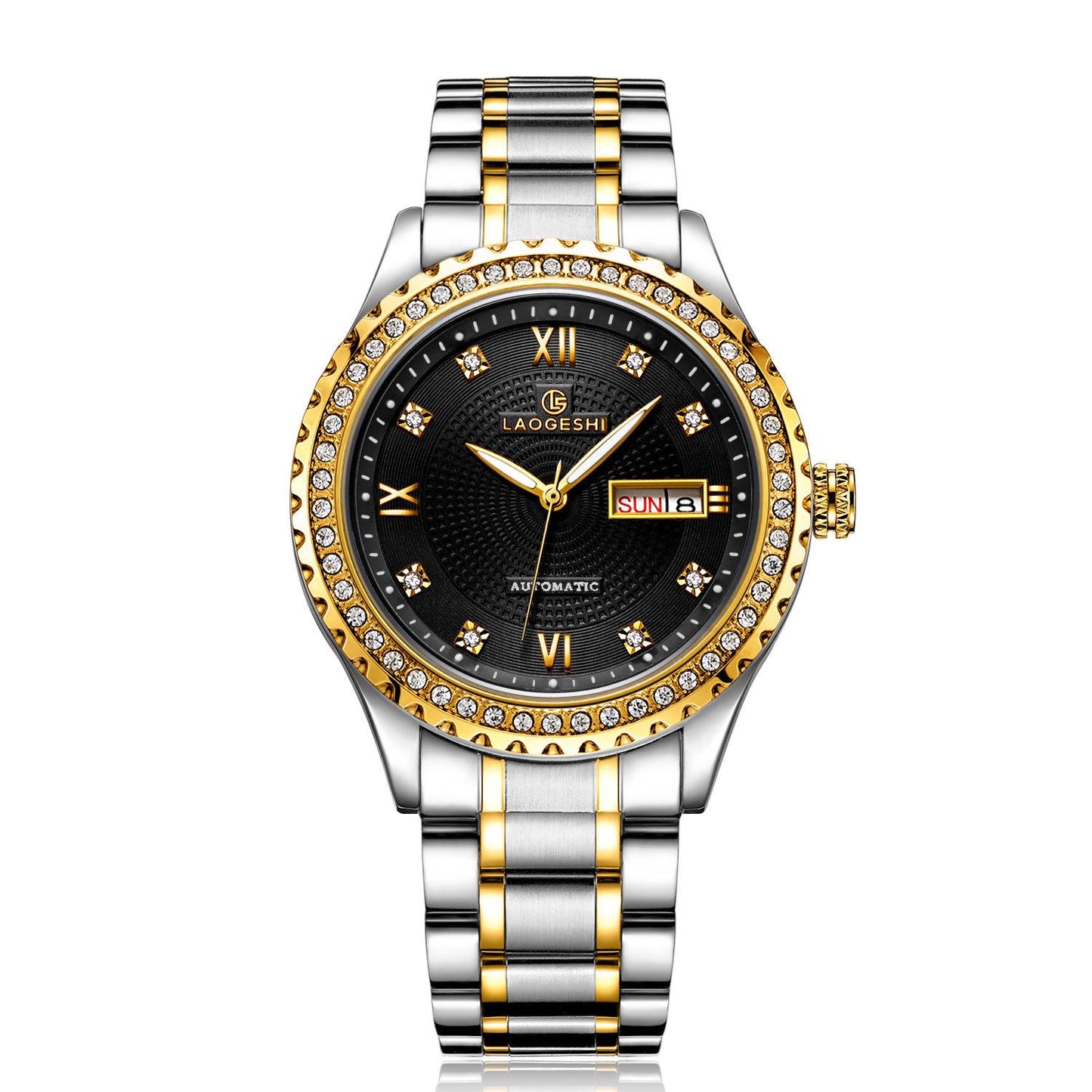 Skeleton Mechanical Watches Men Strap Automatic Watch Men Waterproof Wristwatch