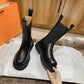 Luxury Chelsea Boots Women Ankle Boots Chunky Winter Shoes Platform  Slip on Chunky Heel Boot