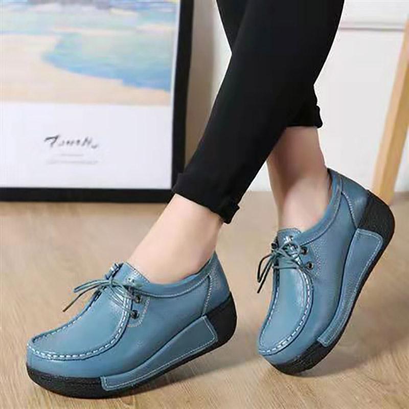 Plus Velvet Women's Fashion Cotton Shoes Winter Leather Casual Beanie Shoes