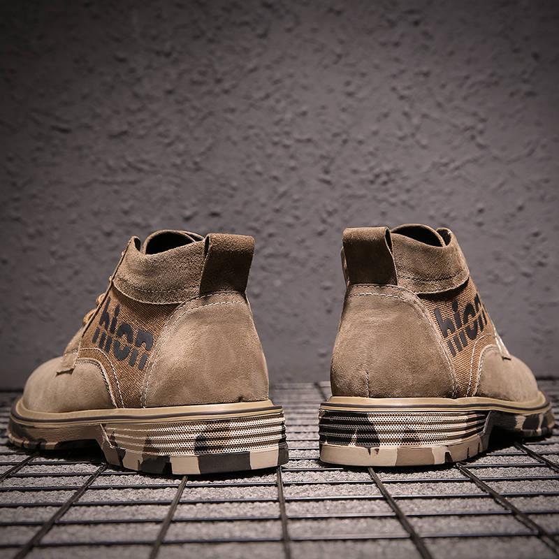 Men Boots Canvas Shoes Men Martin Boots High Top Ankle Boots Men Boots Fashion Casual Men Shoes
