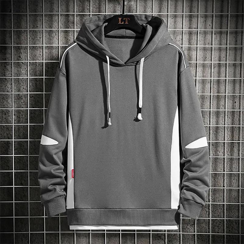 Men's Autumn Hooded Sweater Trend Handsome Fashion Loose Thin All-Match Men Sweatshirts