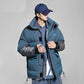 Winter Down Jacket Men's Fashion Short Shiny Jacket Tide Brand Lovers Thick Bread Jacket Padded Jacket