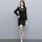 Dress Female Spring and Autumn Korean Style Fashion Temperament Waist Was Thinner Base Long A Dress