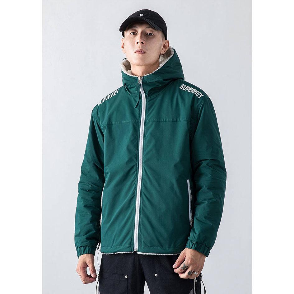 Winter Jacket Men Hooded Parka Short Jacket Coat Cashmere Mens Parkas Cotton Youth Sport Clothing