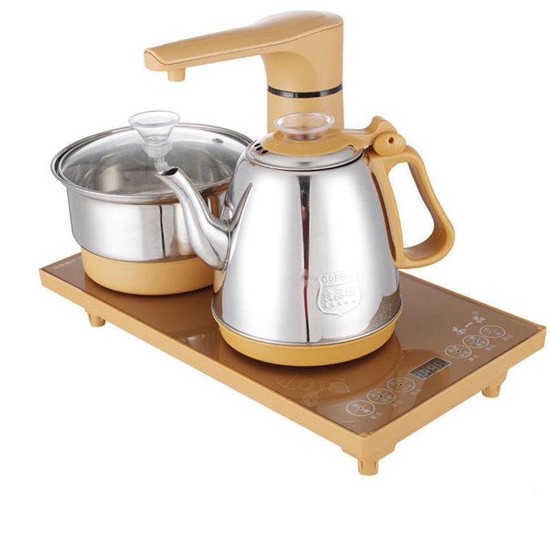 Intelligent Anti-scalding Automatic Water Supply Electric Kettle Stainless Steel Integrated Tea Table Teapot Set