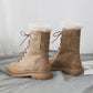 Snow Boots Women's Shoes Short Tube Warm Student Cotton Shoes Thickened and Velvet Autumn Winter All-match Short Boots