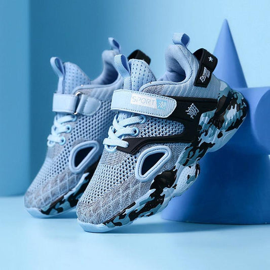 Hollow Breathable Running Shoes All-match Comfortable Sneakers for Boys and Girls Spring Mesh Elementary School Shoes