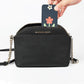 Portable HD Thin Makeup Mirror PU Ladies Hand-held Collapsible Must-have Makeup for Travel Appointment Flower Patton