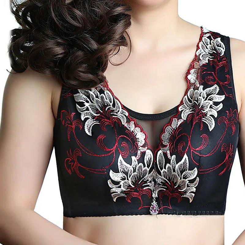 Ladies Beautiful Back No Steel Ring Large Size Bra Gather Thin Tube Top Full Cup Soft Comfortable Anti-sagging Anti-glare Bra
